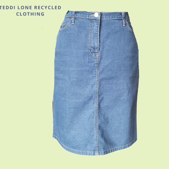 Ojay Denim Skirt - Size 12 - Picture 2 of 11